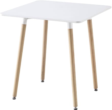 sweeek - Vierkante eettafel mdf en beukenhout - hedvig