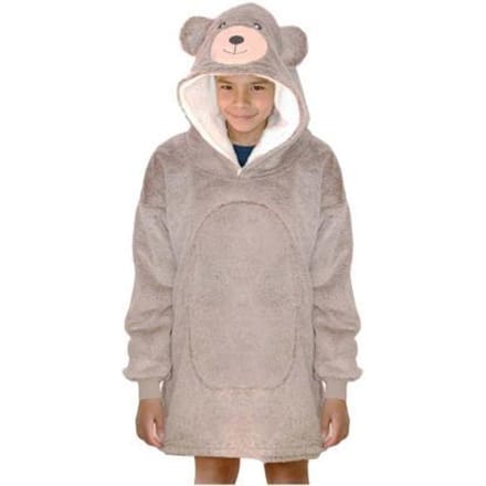 Cozy Noxxiez Cuddle Hoodie Medium Bear Fleece dekentjes