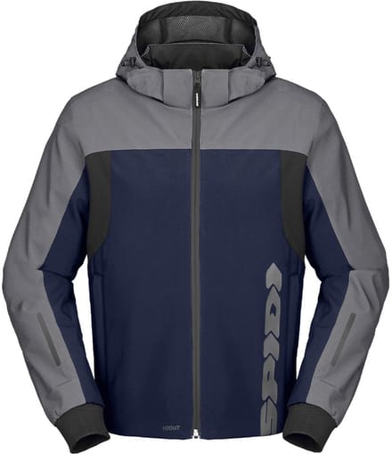 Spidi H2Out II Hoodie Blauw Zilver - Maat M - Jas