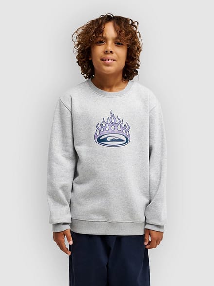 Quiksilver Graphic Crew Yo Sweatshirt Grijs 14 Years Jongen