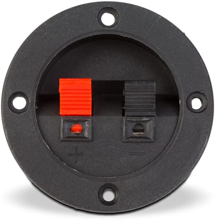 5x 2-Polige Speaker Aansluitbus Zwart – Clip-On Speaker Socket – Montage Luidspreker Aansluiting – Kunststof 5 Stuks [05241]