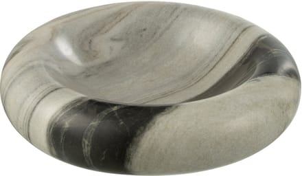 J-Line schaal Marmer - steen - zwart/grijs - medium