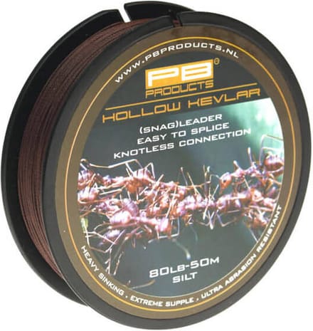 PB Products - Hollow Kevlar - Voorslag Leader - 50 meter - Silt