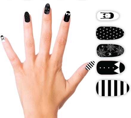 Fiestas Guirca - Gothic girl nagels met lijm (10 stuks)