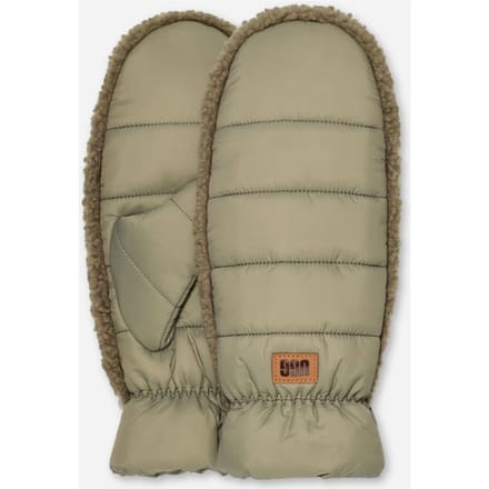 UGG® Fluff Mitten in Green, Nylon/Recycled Materials/Polyester