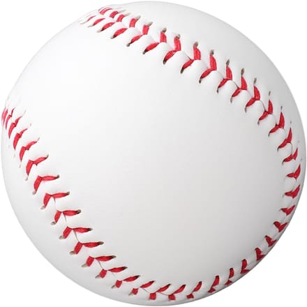 Standaard 9 Inch Handgemaakte Baseballs Rubber Binnenkant Zachte Baseball 7.2cm Softbal Trainingsbal white