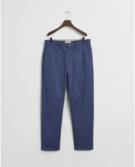 Gant Twill Regular Fit Chino Broek Blauw 34 / 34 Man