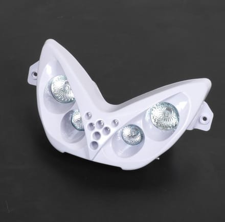 front tnt optic voor auto wit en blauw led nieuw