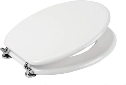 Wc-bril Wit Met Softclose Scharnieren en Ritssluiting