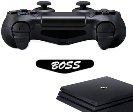 Gadgetpoint - Controller Stickers voor PS4, PlayStation 4 - Performance Gaming Skin - Bescherming Accessoires - Boss - Baas