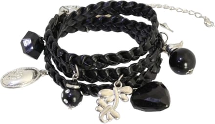 Behave - Wikkelarmband met hangers - Minimal chic stijl - Damesmode