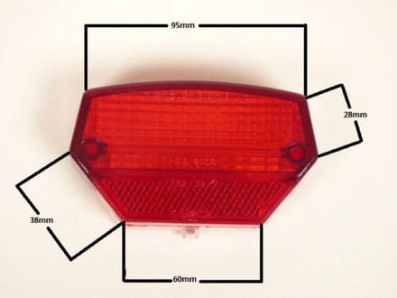 Cabochon feu arrière pour Deux Roues Zundapp Neuf