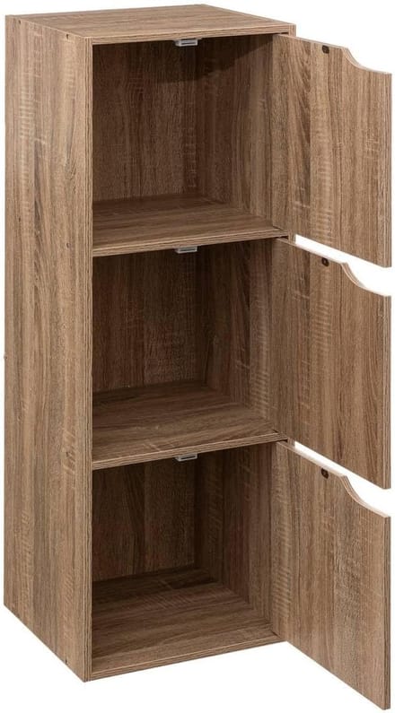 5five 3-laags opbergkast - Spaanplaat, 34,4 x 32 x 100,5 cm