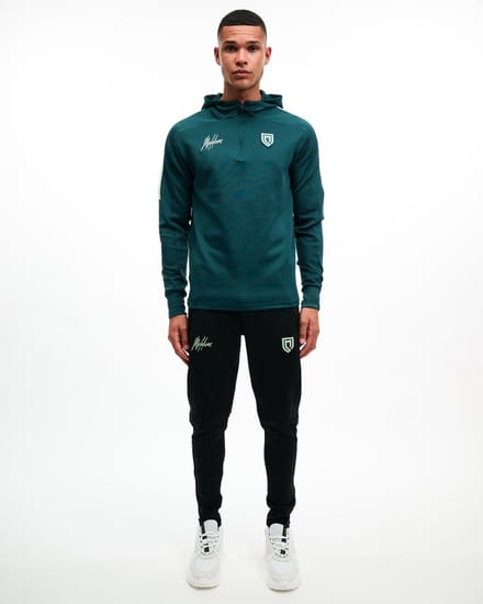 Malelions Sport Fielder Hoodie Dark Green Mint