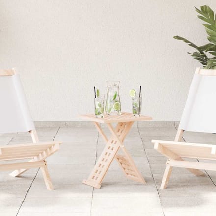 vidaXL - Salontafel - Bruin - 33 - x - 33 - x - 40,5 - cm - Massief - Notenhout
