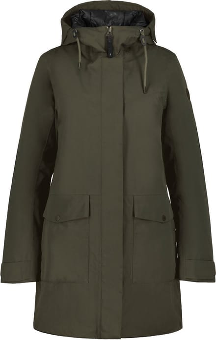 ICEPEAK ALPENA Dames Outdoorjas - Groen - Maat 36