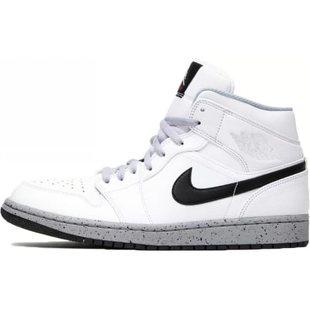 Jordan 1 Mid White Cement 554724-115 42.5 white