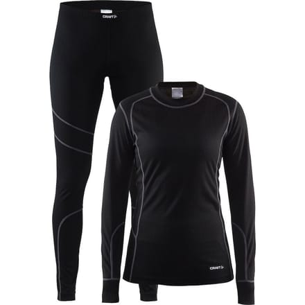 Craft - maat M - Baselayer Set Thermoset Dames - Black/Granite