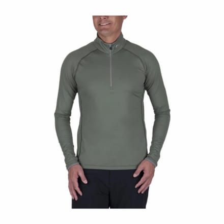 Skipully KJUS Men Feel Midlayer Half-Zip Green Smoke/Pewter-Maat 48