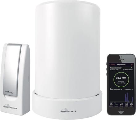 Regenmesser Komplett-Set met Funk-Regensensor en Smartphone App
