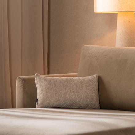 Bronx71® Sierkussen Juna chenille stof wit/beige 25 x 45 cm
