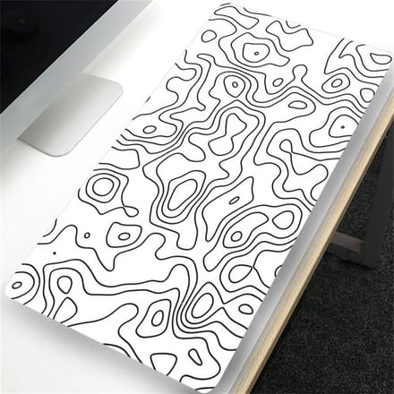 XXL Bureauonderlegger en Gaming Muismat 120x60cm met Gestikte Randen - Antislip