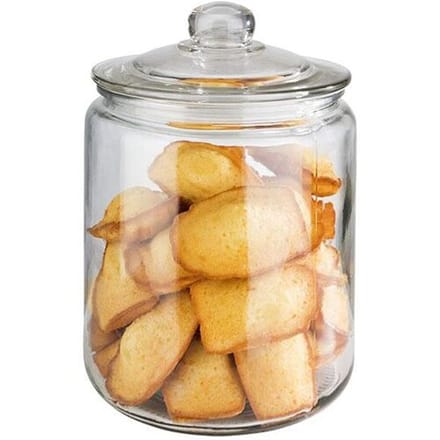 GGM Gastro (6 Stück) Vorratsglas - CLASSIC - 4 Liter - inkl. Glasdeckel mit Dichtung