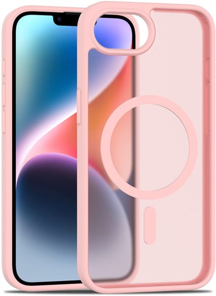 Solidenz Hoesje - Geschikt voor iPhone 17e / 16e - FrostMag Backcover geschikt voor MagSafe - Titanium