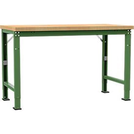 Manuflex TP6014.6011 Werkbank basismodule (b x d) 1500 mm x 700 mm Reseda groen (RAL 9010)