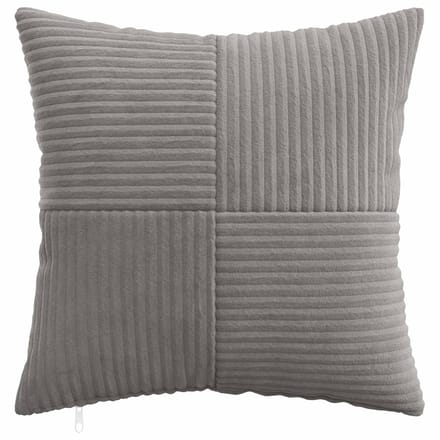 vidaXL - Kussensloop - 6 - pcs - ALMELO - Lichtgrijs - 45 - x - 45 - cm - corduroy