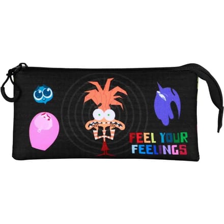 Karactermania Inside Out 2 Disney Pixar Drievoudige Etui Veelkleurig