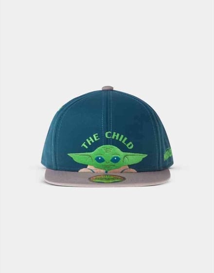 Star Wars - The Mandalorian Snapback pet kinderen - Blauw/Grijs