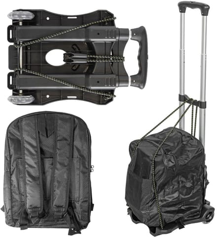 WMC Platformwagen - Opvouwbaar - 40kg Draagvermogen - Aluminium en Nylon