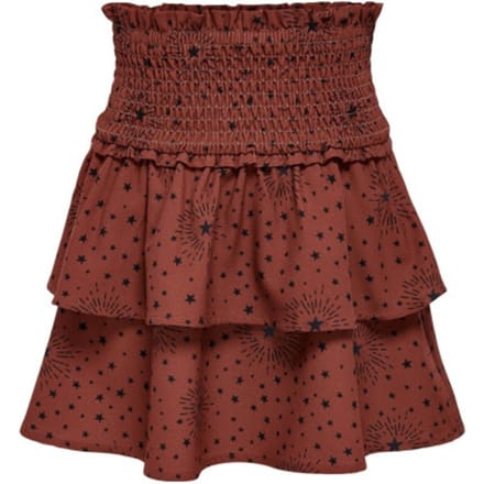 Only Konmolly layerd smock skirt cs ptm brique