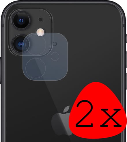 Camera Lens Protector - 2 Stuks Geschikt voor Apple iPhone 11 - Camera Screenprotector Beschermglas - Gehard Glas - Tempered Glass - Screen Protector