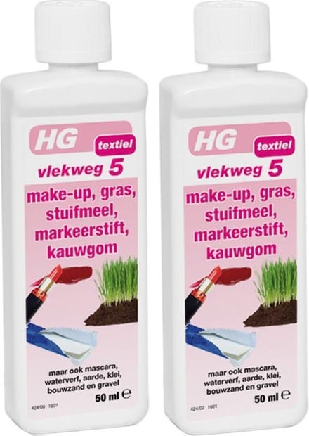 Hg Vlekweg Nr5 make-up, gras, stuifmeel, markeerstift en kauwgom - 2 Stuks !
