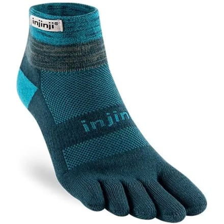 Injinji Teensokken Trail Midweight Mini Crew Coolmax Unisex IS213130 60 Bleu S=37-40