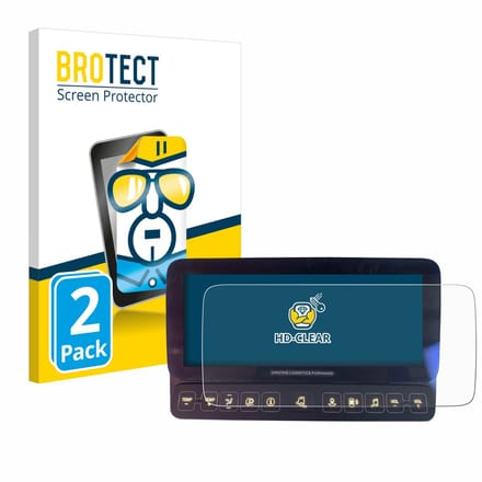 BROTECT - Screenprotector voor Mercedes-Benz Actros 2019 Touch-Display 10" - Folie Beschermfolie transparant 2 Stuks