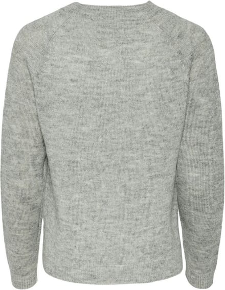 Pieces Pcjuliana Ls O-neck Lurex Light Grey | Grijs | Maat: M