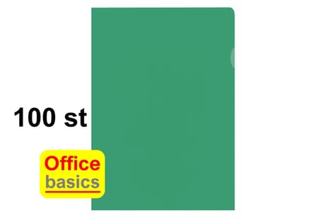 Insteekhoes L-map Office Basics - PP - 100 stuks - groen
