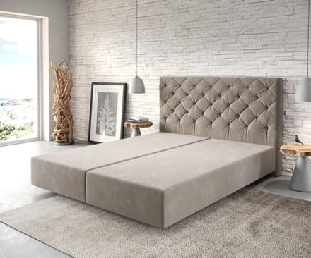 Boxspring-frame Dream-Great microvezel beige 160x200