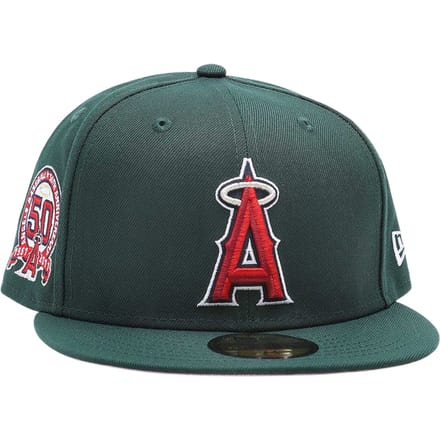 New Era Anaheim Angels 50th Patch 59fifty Pet Groen