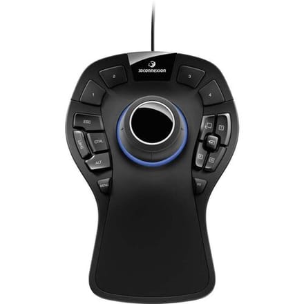 3Dconnexion SpaceMouse Pro USB 3D-muis USB Zwart 15 Toetsen