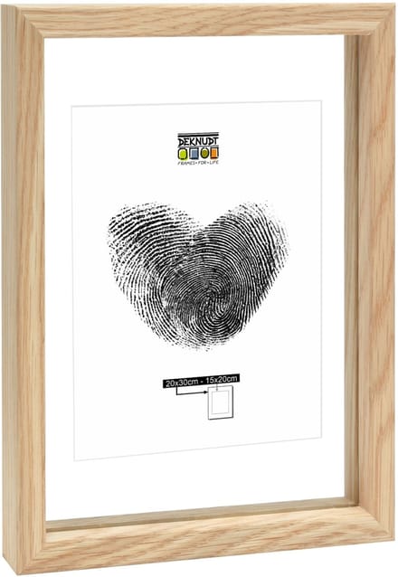 Deknudt Frames fotolijst met zwevend effect S68SG3 - naturel - 20x30