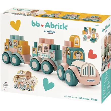 Abrick Animal Train with Building Blocks 51 pcs.