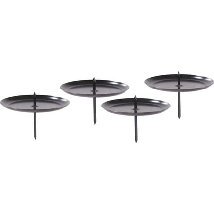 Candle holder "Klassieker" met Stekers - Zwart