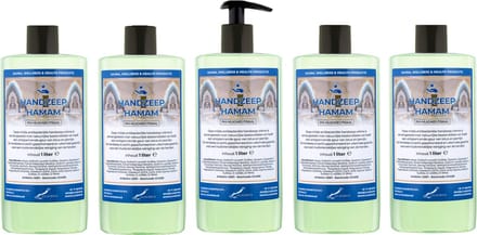 Handzeep Hamam 500 ml - met gratis pompje - set van 5 stuks