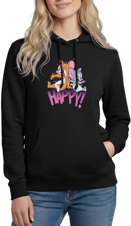Tom En Jerry Met Nibbles Hoodie Dames