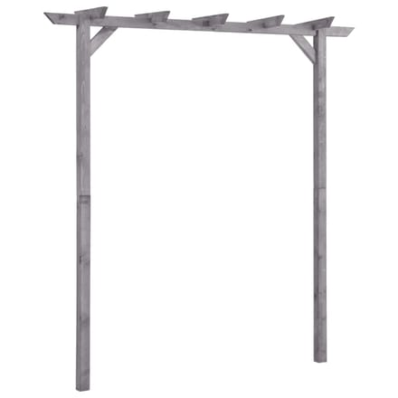 vidaXL - Pergola - 200x40x205 - cm - geïmpregneerd - grenenhout - grijs