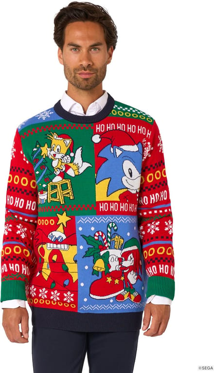 OppoSuits Sonic Sweater - Foute Kersttrui - Wollen Trui - Maat S